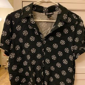 Button down pentagram shirt